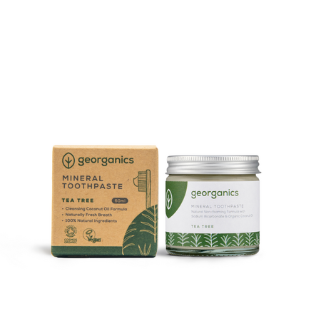 Pasta de dinti minerala cu arbore de ceai, 60 ml, Georganics 688414