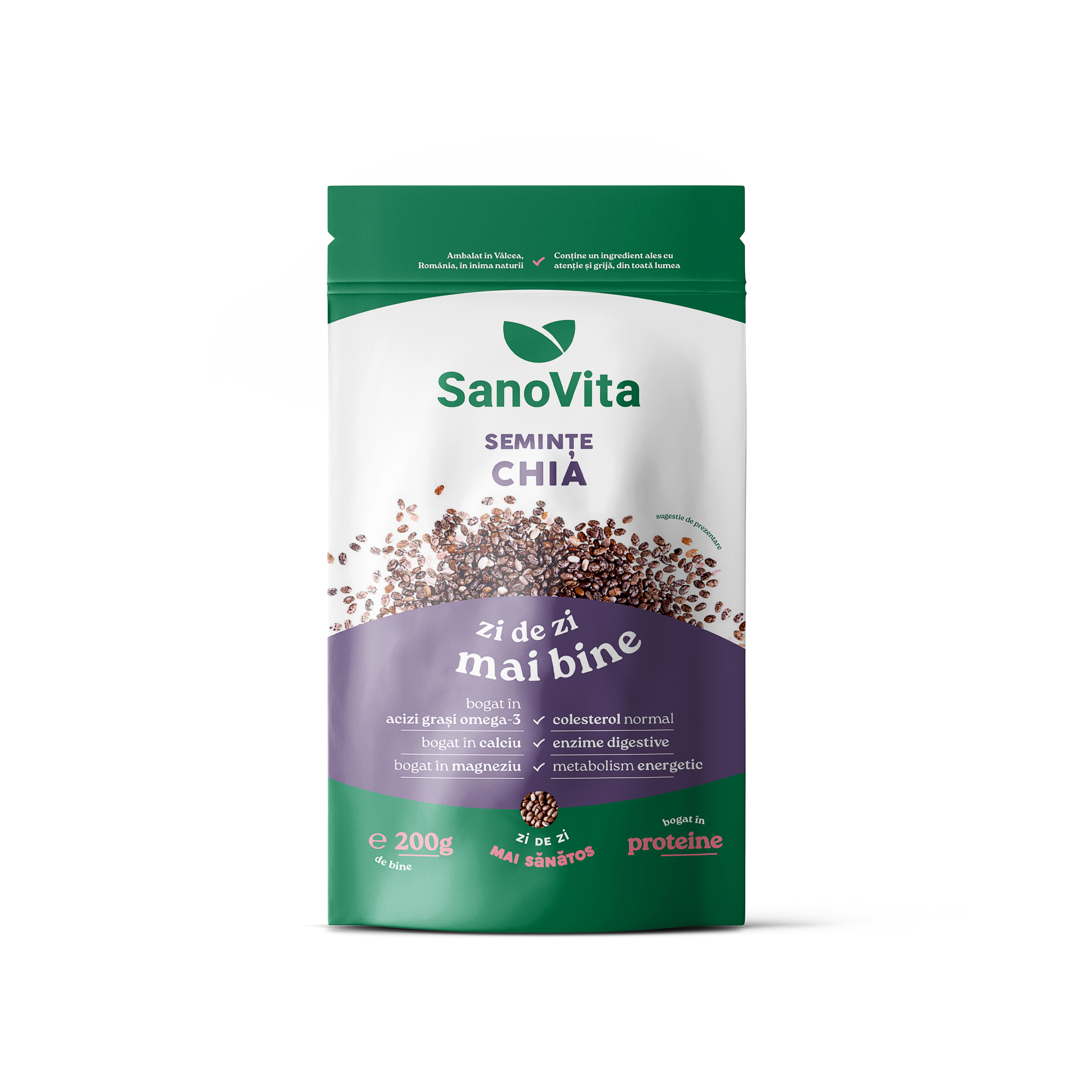 Seminte de chia, 200 g, SanoVita