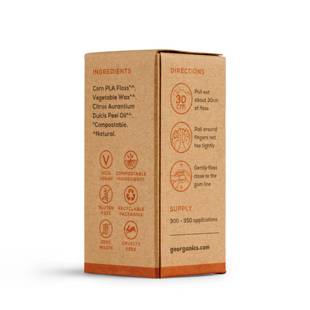 Ata dentara, Orange,50 m, Georganics 688455