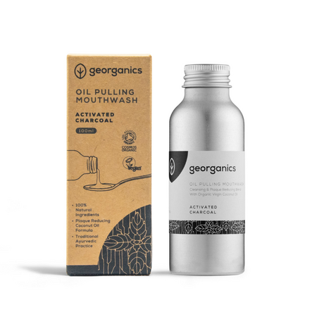 Ulei pentru igiena orala, Charcoal,100 ml, Georganics 688468