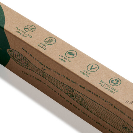 Periuta de dinti din lemn de fag, Medium, Georganics 688472