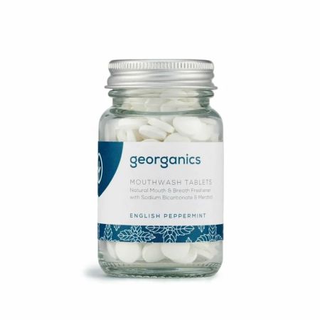 Apa de gura tablete, Peppermint,180 buc, Georganics