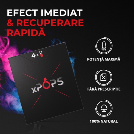 Pastile pentru potenta, 4 capsule, xPops 716337