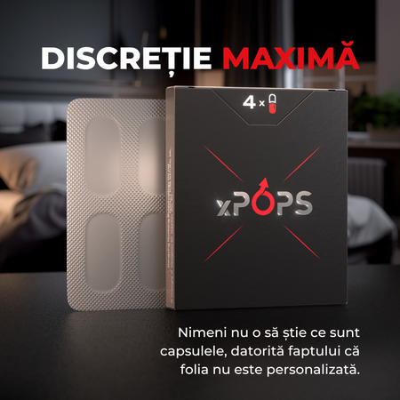 Pastile pentru potenta, 4 capsule, xPops 716338