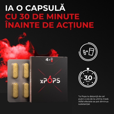 Pastile pentru potenta, 4 capsule, xPops 716336