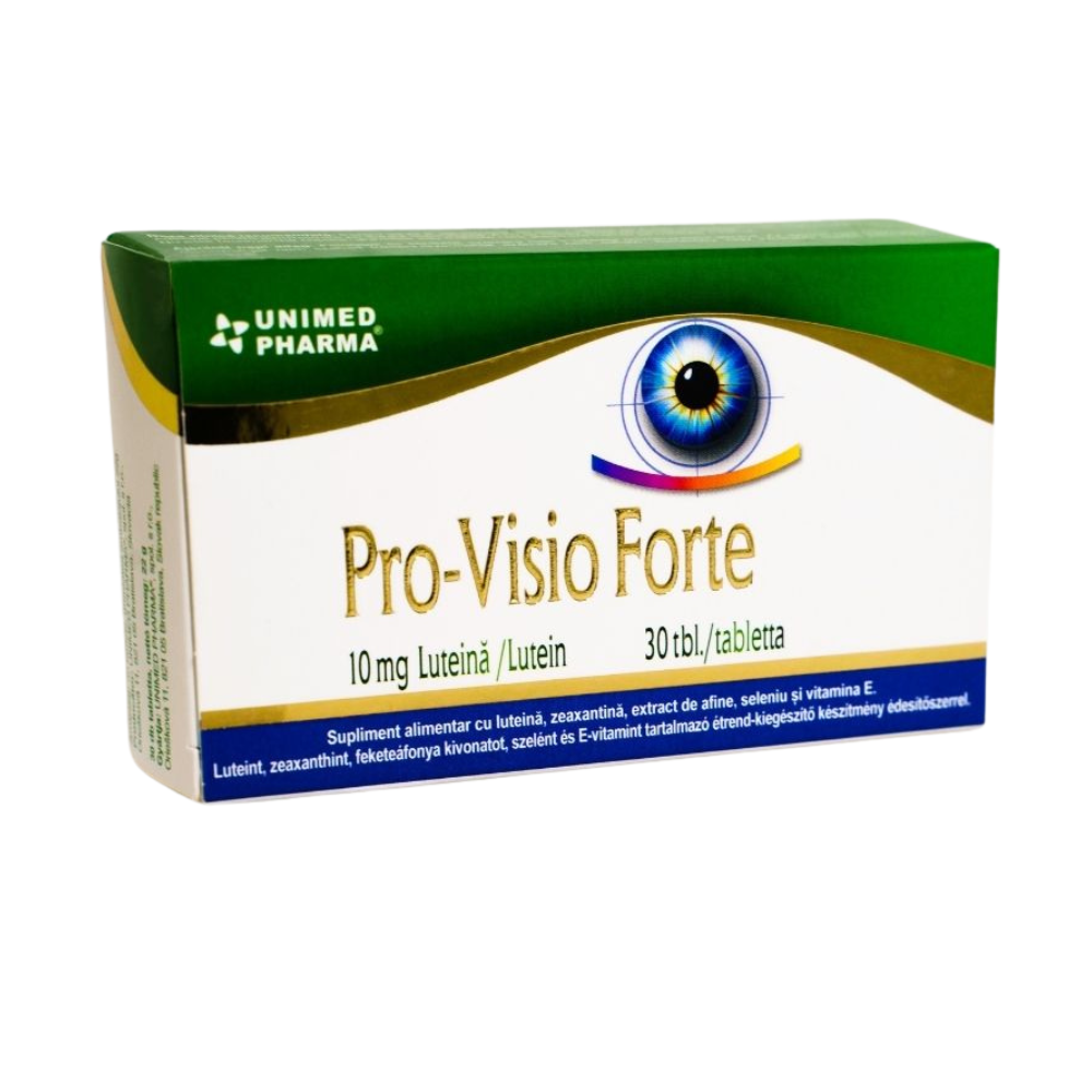 Pro-Visio Forte 10mg luteina, 30 tablete masticabile, Unimed Pharma