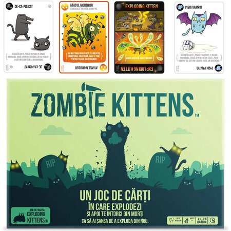 Joc de societate, + 7 ani, 1 joc, Exploding Kittens 688691