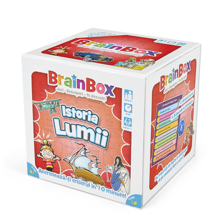 Joc educativ - Istoria Lumii, 8 ani+, Brainbox