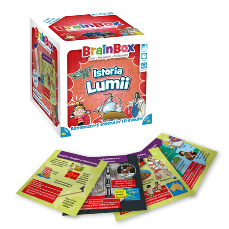 Joc educativ - Istoria Lumii, 8 ani+, Brainbox 688715