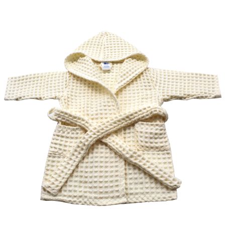 Halat de baie, Crem, Soricel, 6-8 ani, Baltic Bebe