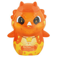 Gel de dus, sampon si balsam 3 in 1, Portocaliu, Dinosaurs Trixis, Zmeura, +3 ani, 400 ml, Dino