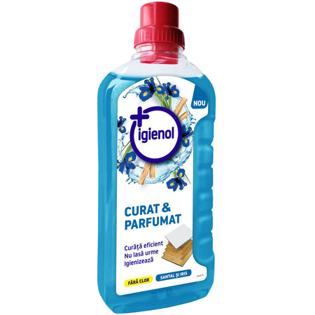 Solutie concentrata de curatare a pardoselilor si suprafetelor mari, Santal si Iris, 1 litru, Igienol 689092