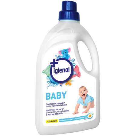 Dezinfectant pentru hainele bebelusilor Baby, Musetel, 1.5 litri, Igienol 689110