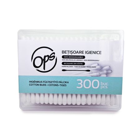 Betisoare igienice din hartie, 300 bucati, Ops