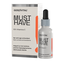 Serum Anti-Age Antioxidant 10% Vitamina C Must have, 30 ml, Gerovital