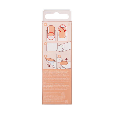 Unghii cu aplicare prin presare imPRESS Instinct, Bare But Better, 1 set, Kiss 689281