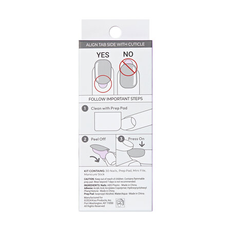 Unghii cu aplicare prin presare imPRESS Bare French, Heroic, 1 set, Kis 689302