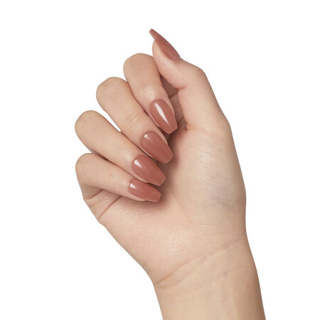 Unghii cu aplicare prin presare imPRESS Bare but Better, Flare, 1 set, Kiss 689339