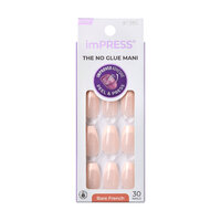 Unghii cu aplicare prin presare imPRESS Bare French, Genuine, 1 set, Kiss