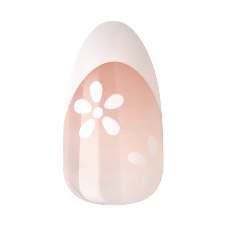 Unghii cu aplicare prin presare imPRESS Mod French, Fearless, 1 set, Kiss 689383
