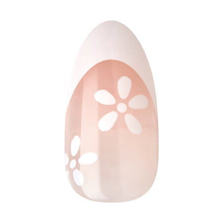 Unghii cu aplicare prin presare imPRESS Mod French, Fearless, 1 set, Kiss 689382