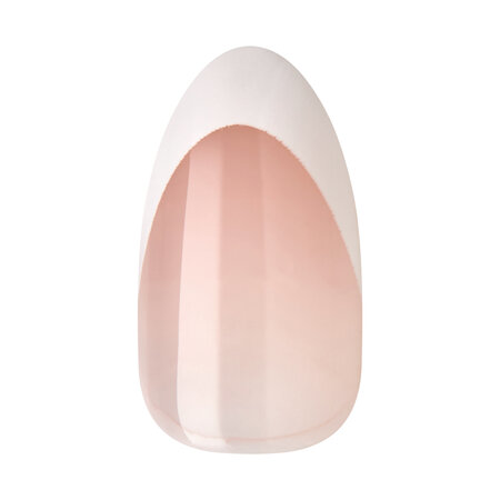 Unghii cu aplicare prin presare imPRESS Mod French, Fearless, 1 set, Kiss 689380