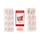 Unghii cu aplicare prin presare imPRESS Mod French, Fearless, 1 set, Kiss 689385
