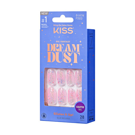 Unghii false Gel Fantasy Dreamdust, Diamonds 4 Me, 1 set, Kiss 689405
