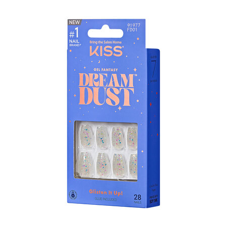 Unghii false Gel Fantasy Dreamdust, Mood Dust, 1 set, Kiss 689418