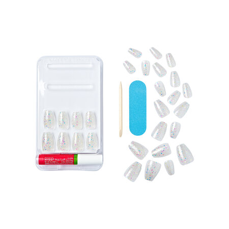 Unghii false Gel Fantasy Dreamdust, Mood Dust, 1 set, Kiss 689420