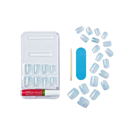 Unghii false Gel Fantasy Dreamdust, Champagnes, 1 set, Kiss 689426