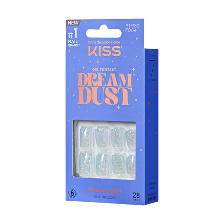Unghii false Gel Fantasy Dreamdust, Champagnes, 1 set, Kiss 689424