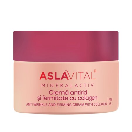 Crema antirid si Fermitate cu Colagen MineralActiv, 50 ml, Aslavital 689457