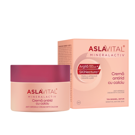 Crema antirid cu calciu MineralActiv, 50 ml, Aslavital 689486