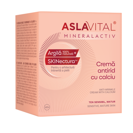 Crema antirid cu calciu MineralActiv, 50 ml, Aslavital 689489