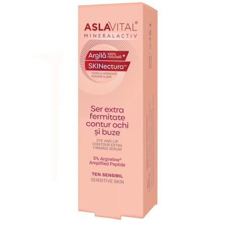 Ser Extra Fermitate, pentru contur ochi si buze MineralActiv, 15 ml, Aslavital 689535