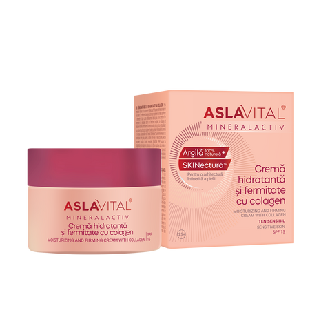 Crema hidratanta si fermitate cu colagen MineralActiv, 50 ml, Aslavital 689543
