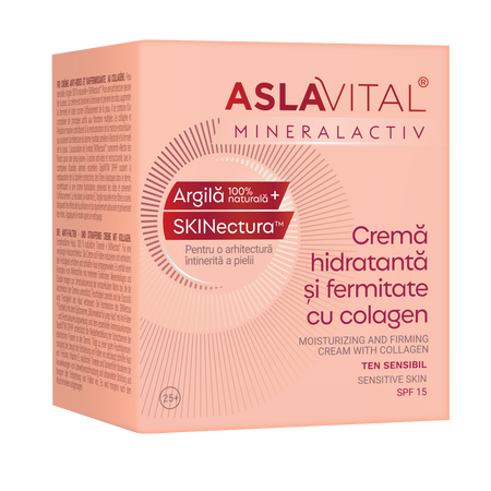 Crema hidratanta si fermitate cu colagen MineralActiv, 50 ml, Aslavital 689546