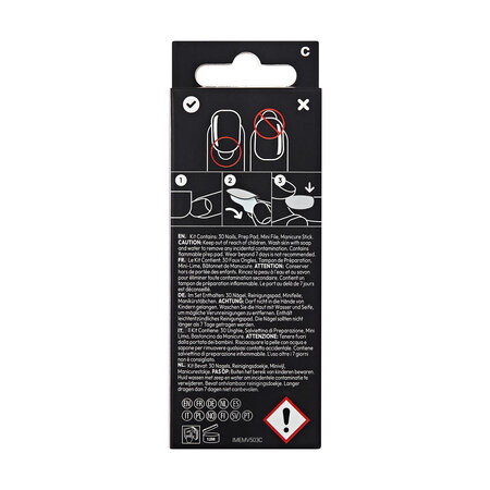 Unghii false imPRESS Premium, Memory Lane, 1 set, Kiss 689581