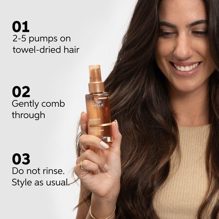 Ulei hidratant pentru par uscat cu Squalane si Omega 9 Ultimate Smooth, 30 ml, Wella Professionals 689595