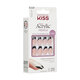 Unghii false Salon Acrylic French Color, Flame, 1 set, Kiss 689588