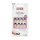 Unghii false Salon Acrylic French Color, Flame, 1 set, Kiss 689587