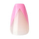 Unghii false Salon Acrylic French Color, Squared, 1 set, Kiss 689606
