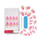 Unghii false Salon Acrylic French Color, Squared, 1 set, Kiss 689605