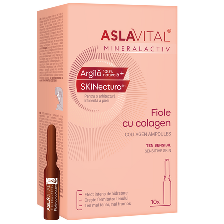 Fiole cu colagen MineralActiv, 10 x 2 ml, Aslavital
