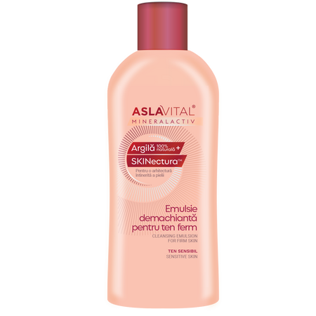Emulsie demachianta pentru ten ferm, 200 ml, Aslavital