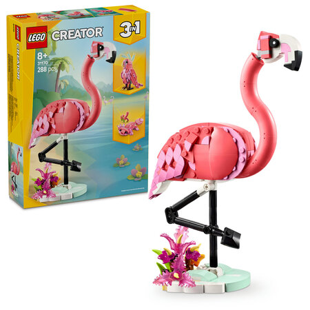 Animale salbatice flamingo roz Creator, +8 ani, 31170, Lego 689670
