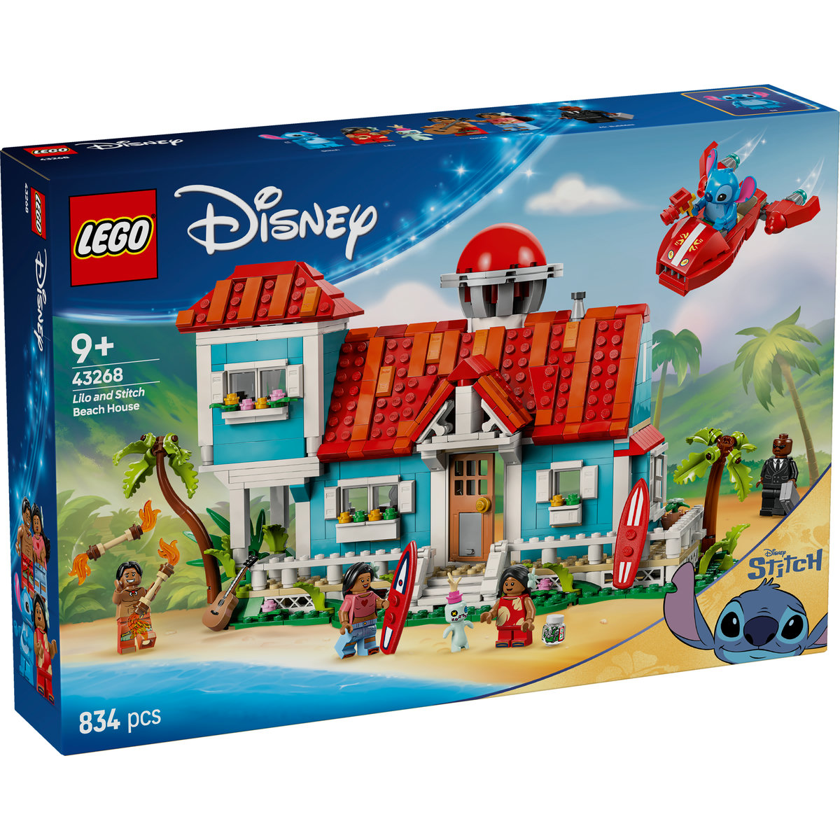 Casa de pe plaja a lui Lilo si Stitch Disney, +9 ani, 43268, Lego