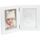 Cutie pentru amintirile bebelusului cu kit amprenta 2D Double Frame, White, Dooky 689698
