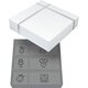 Cutie pentru amintirile bebelusului cu kit amprenta 2D Triple Frame White, Dooky 689708
